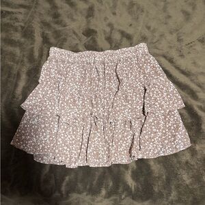 Floral Brown Skirt